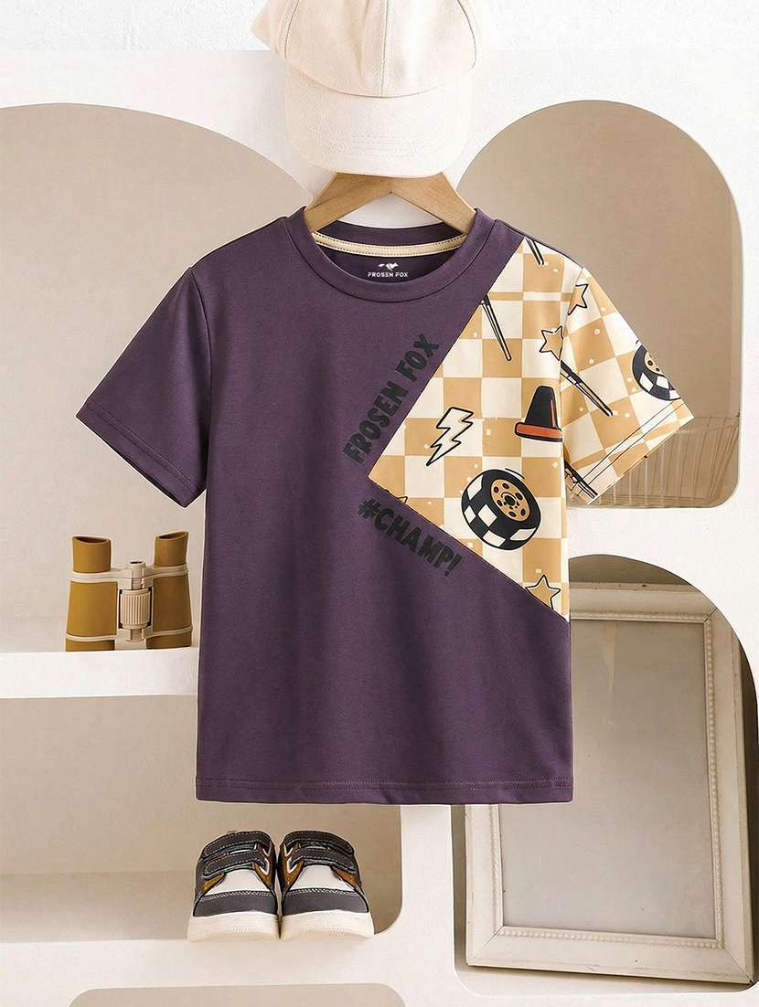 boys pack of 2 printed short sleeve t-shirt - 22451640 -  Standard Image - 1