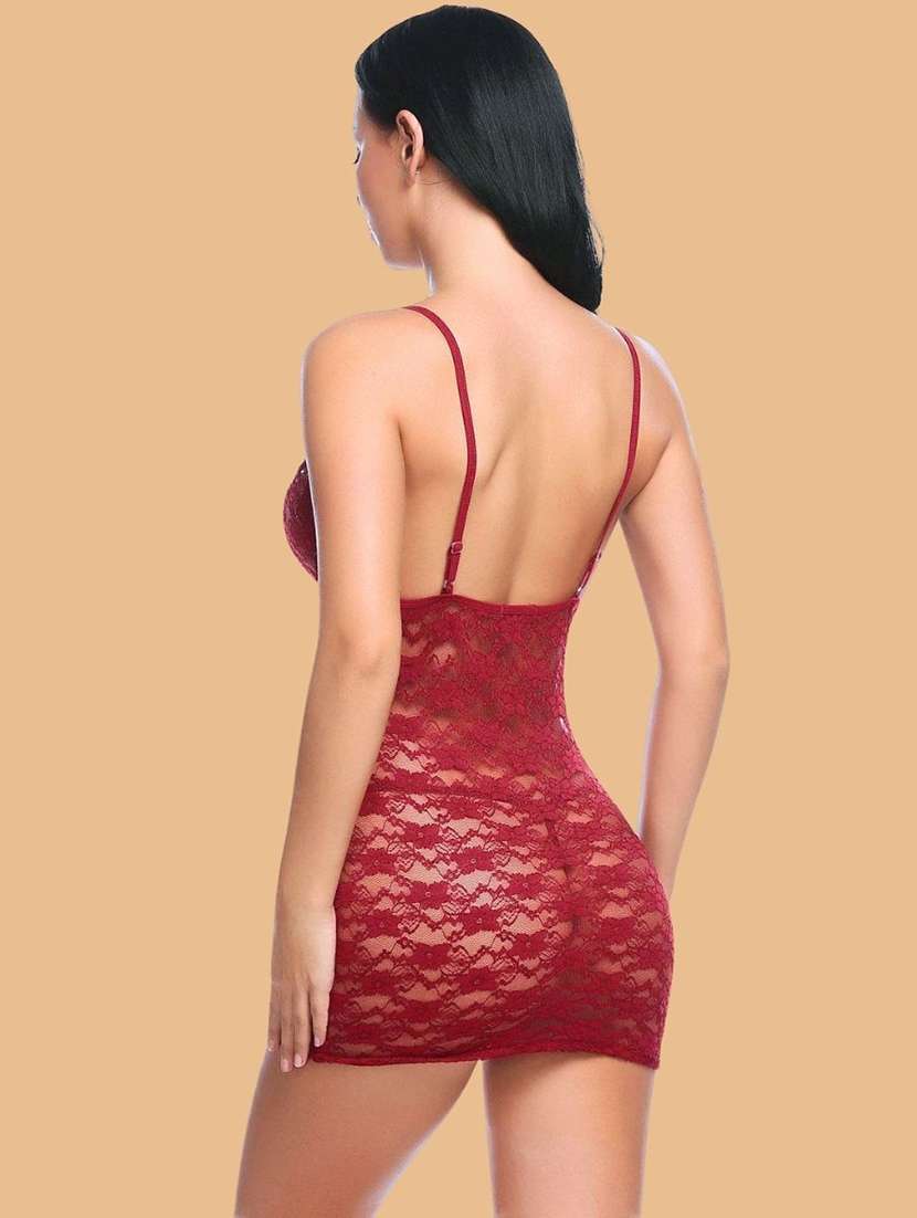women solid maroon nylon camisole - 22451659 -  Standard Image - 1