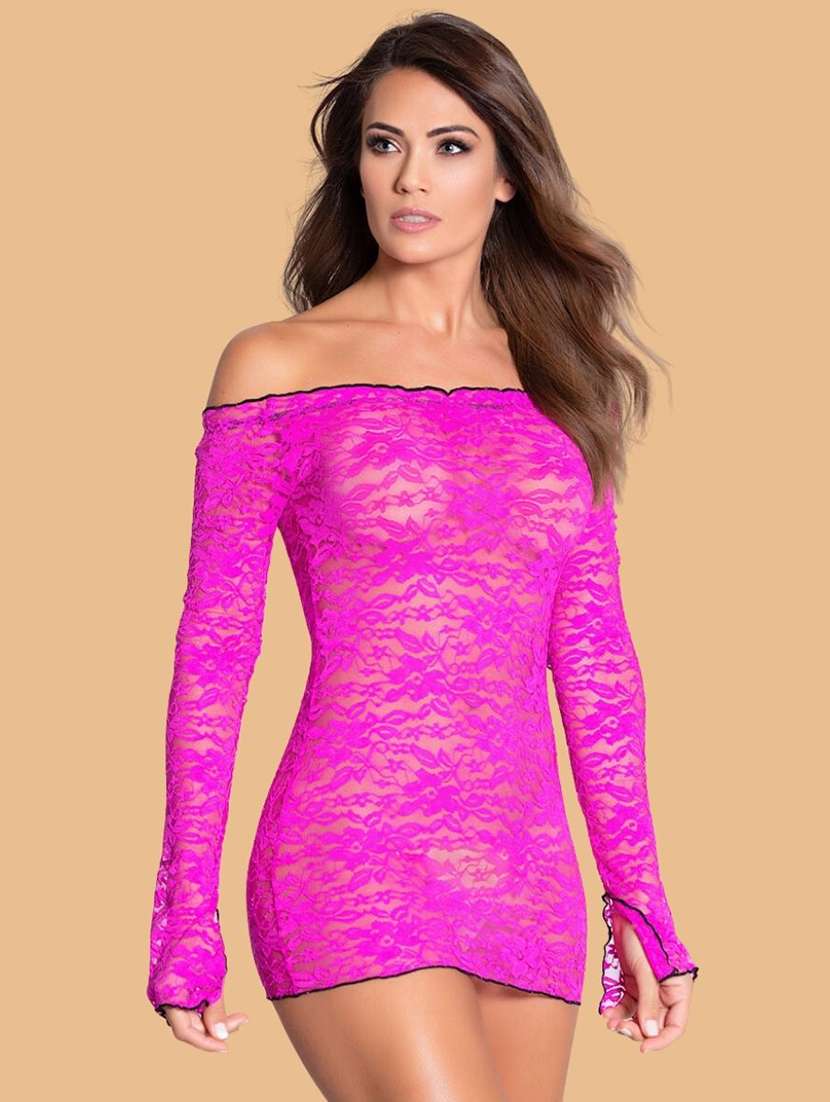 women solid pink nylon camisole