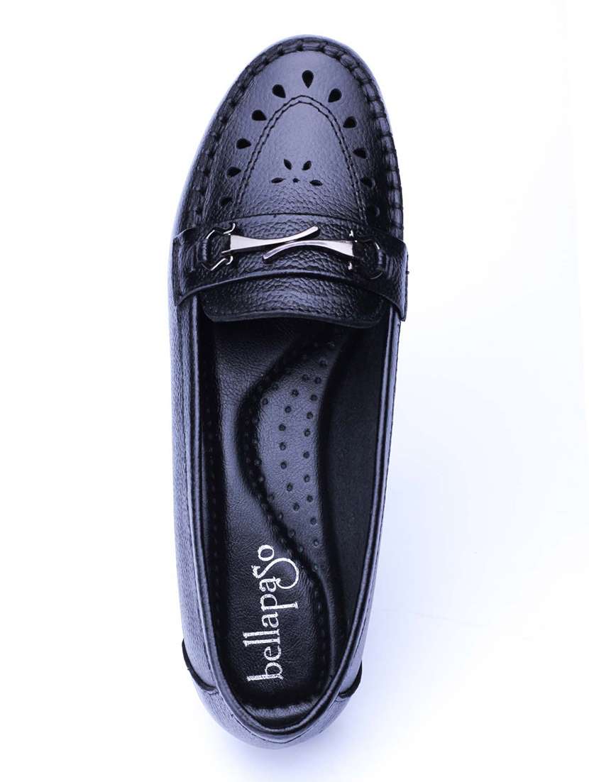 Women Black Slip On Loafer - 22451837 -  Standard Image - 4