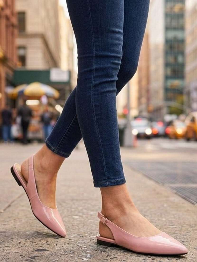 women peach back strap mule - 22451838 -  Standard Image - 1