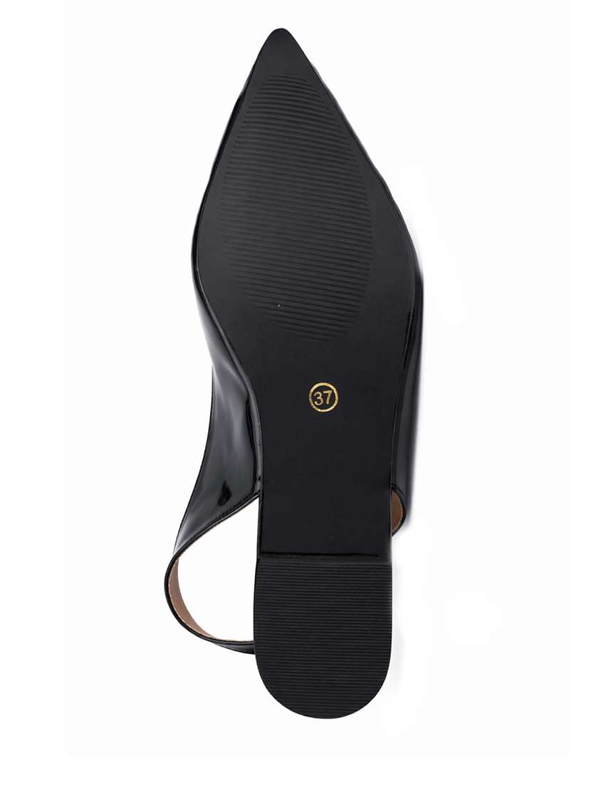 Women Black Back Strap Mule - 22451839 -  Standard Image - 4