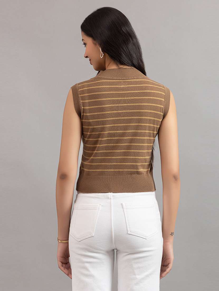 women striped sleeveless t-shirt - 22451928 -  Standard Image - 4
