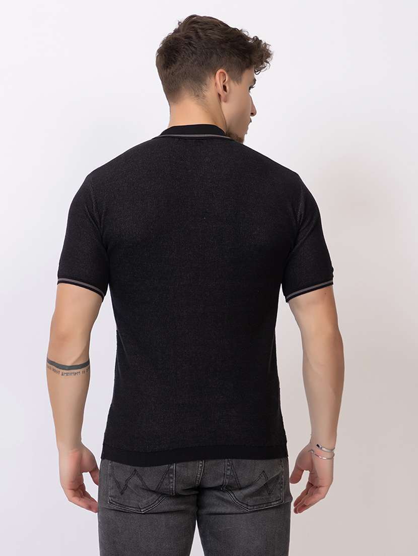 men black cotton plain t-shirt - 22451951 -  Standard Image - 4