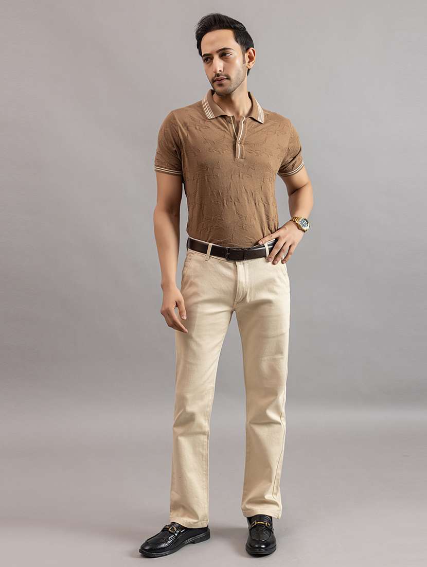 men brown cotton plain t-shirt - 22451960 -  Standard Image - 6