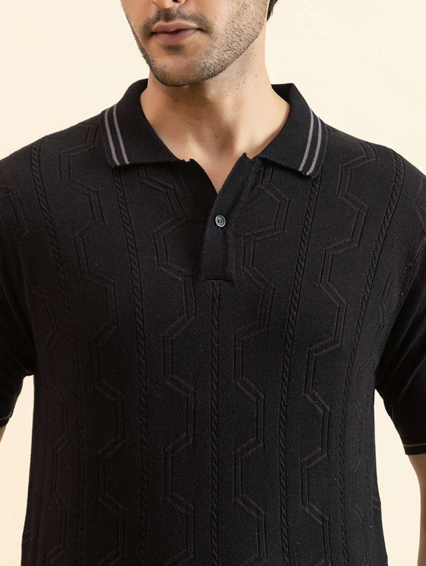 men black cotton plain t-shirt - 22451962 -  Standard Image - 1