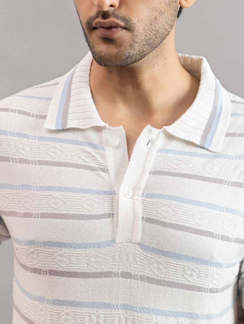white cotton plain polo tshirt - 22451970 -  Standard Image - 1