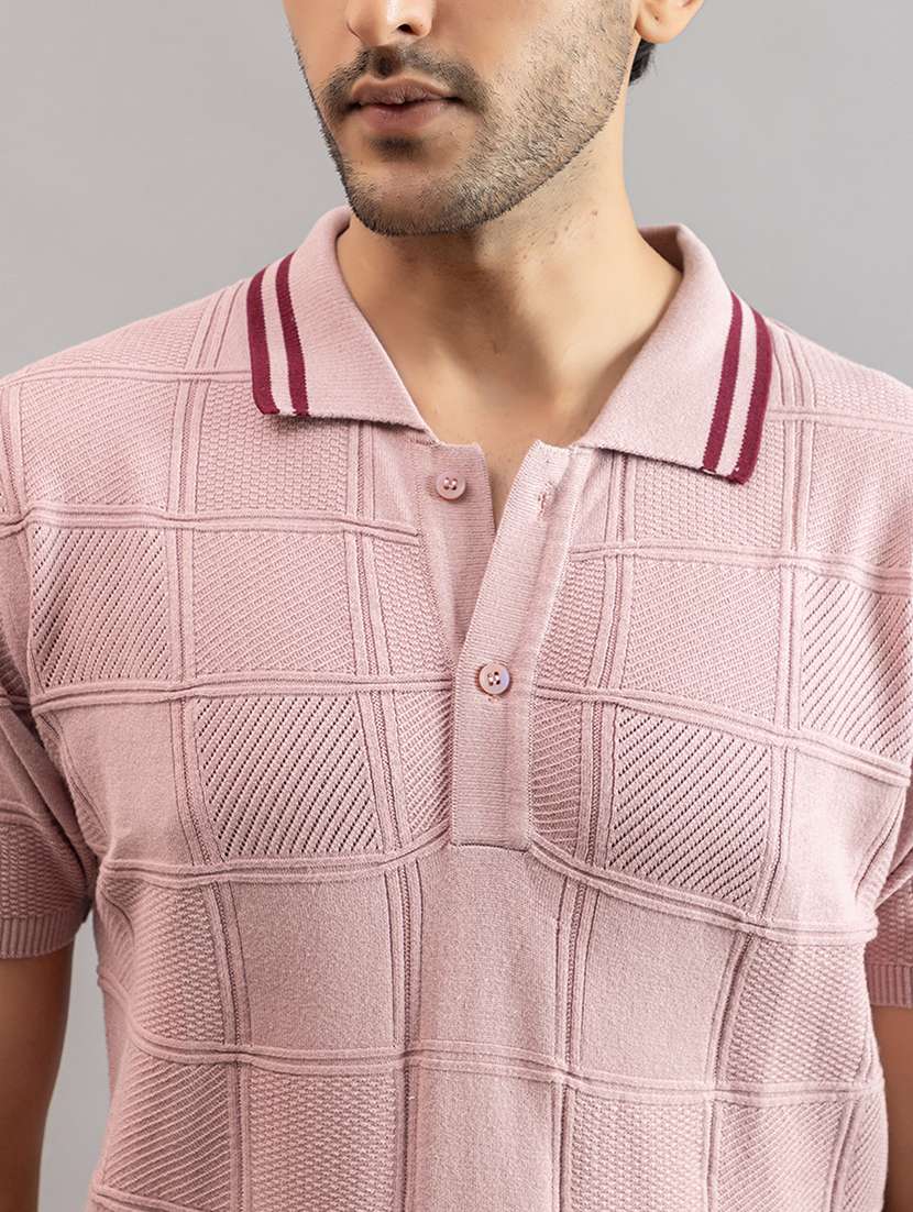 men pink cotton plain t-shirt - 22451980 -  Standard Image - 1