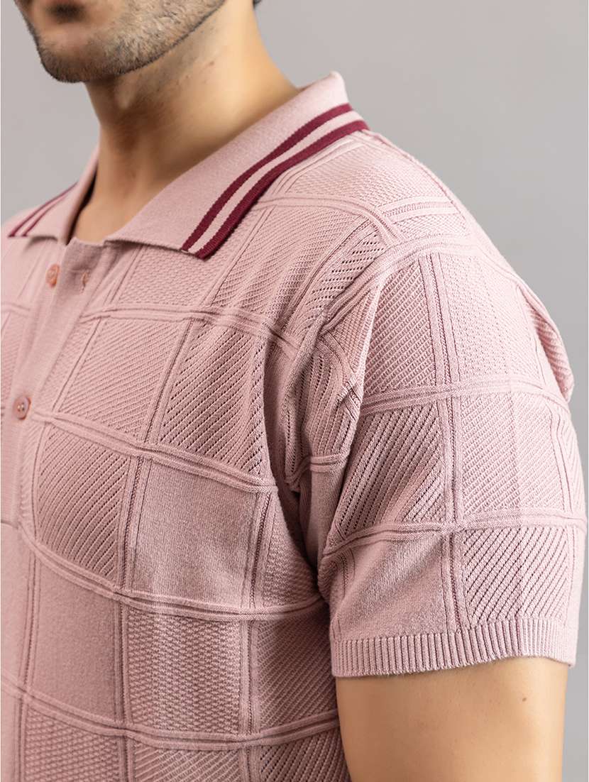 men pink cotton plain t-shirt - 22451980 -  Standard Image - 6