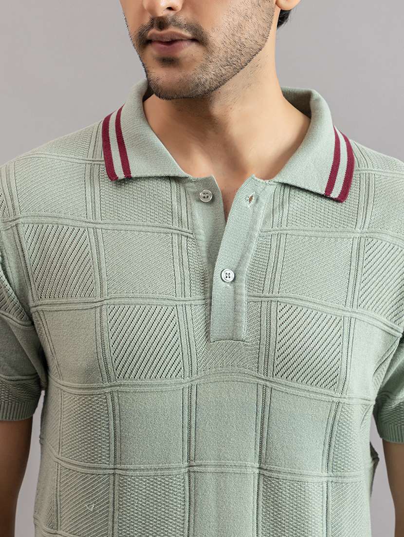 men green cotton plain t-shirt - 22451981 -  Standard Image - 1