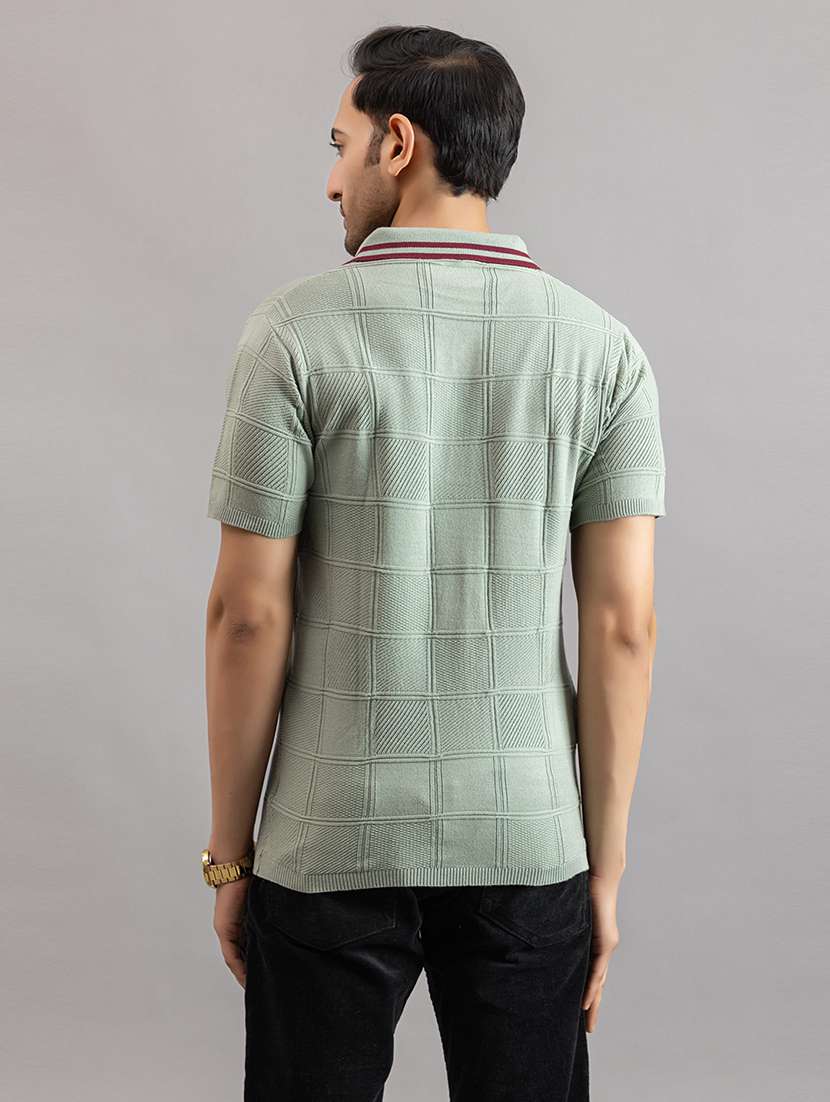 men green cotton plain t-shirt - 22451981 -  Standard Image - 4