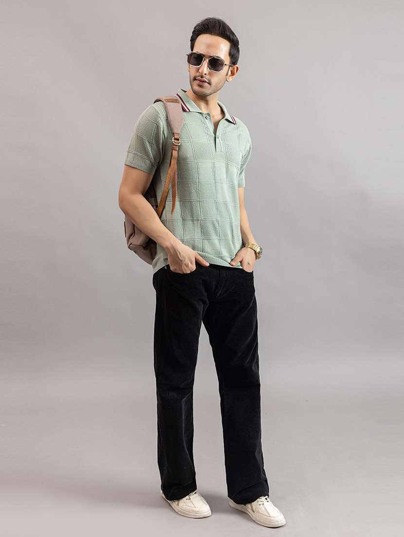 men green cotton plain t-shirt - 22451981 -  Standard Image - 6