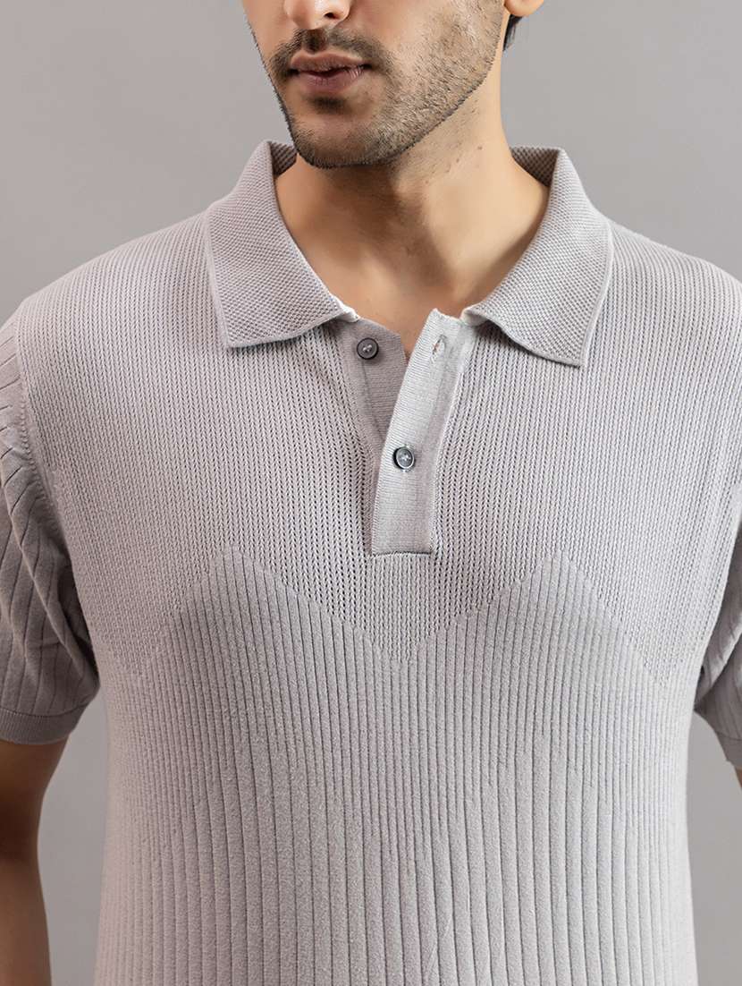 men grey cotton plain t-shirt - 22451983 -  Standard Image - 1