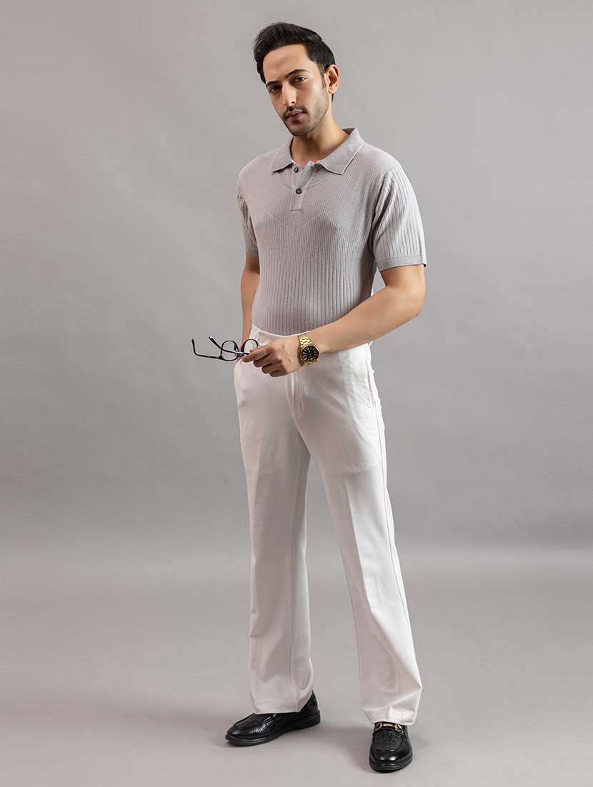 men grey cotton plain t-shirt - 22451983 -  Standard Image - 6