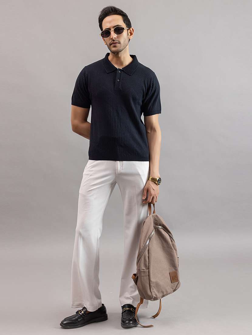 men navy blue cotton plain t-shirt - 22451984 -  Standard Image - 6