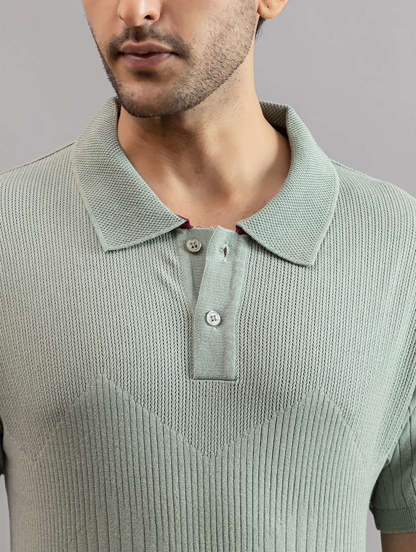 men green cotton plain t-shirt - 22451986 -  Standard Image - 1