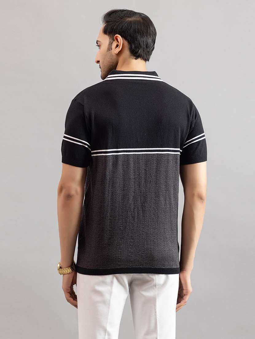 men black cotton plain t-shirt - 22451987 -  Standard Image - 4