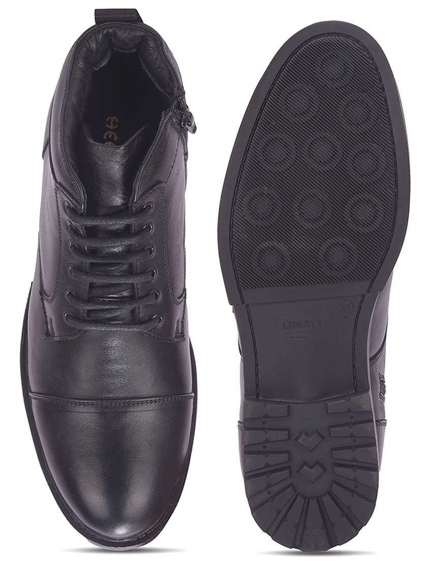 Men Solid High Ankle Lace Up Boot - 22452006 -  Standard Image - 4