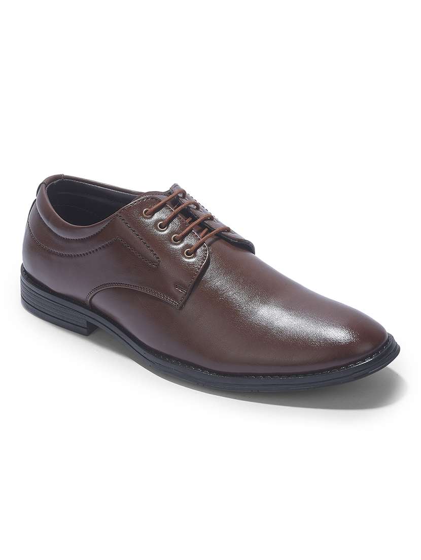 men solid lace up derby - 22452011 -  Standard Image - 1
