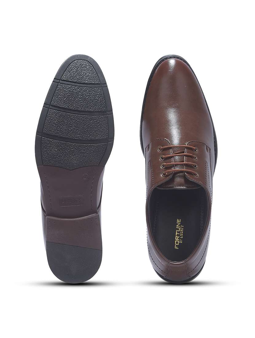 men solid lace up derby - 22452011 -  Standard Image - 4