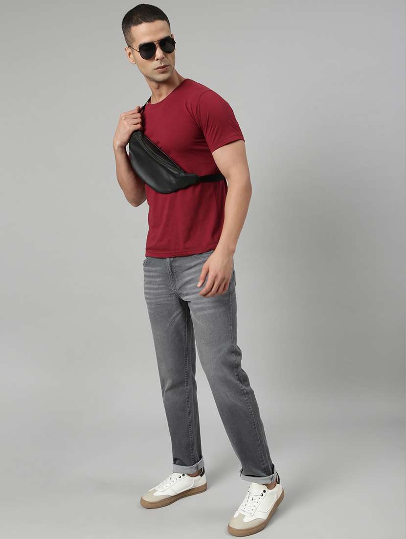 men washed mid rise full length tapered jeans - 22452026 -  Standard Image - 6