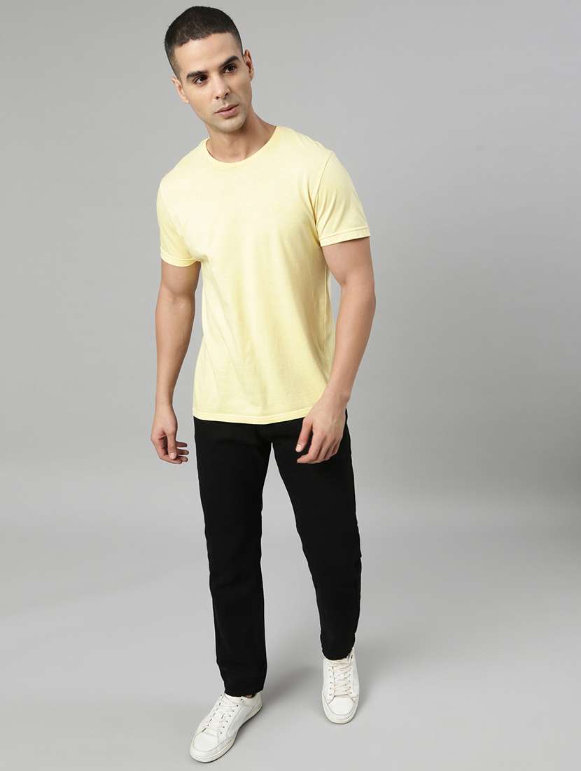 men plain mid rise full length tapered jeans - 22452028 -  Standard Image - 6