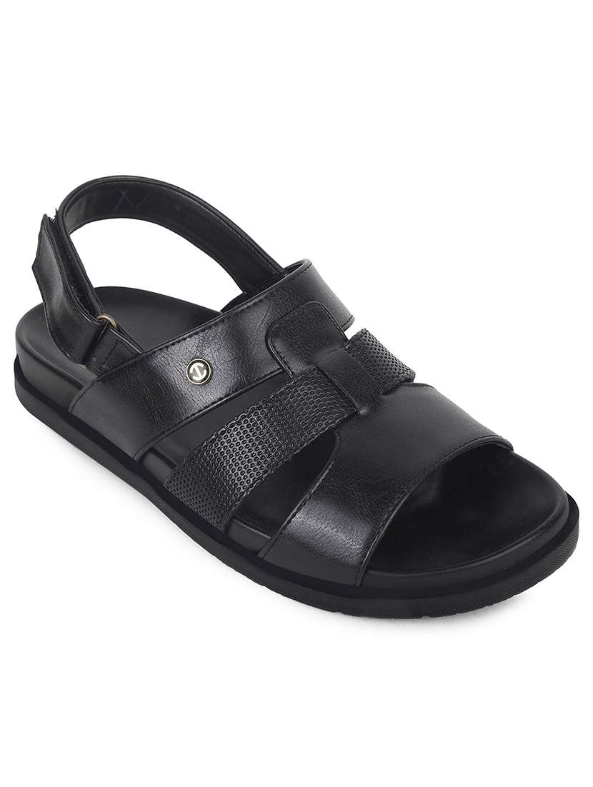 men solid back strap sandal - 22452332 -  Standard Image - 1