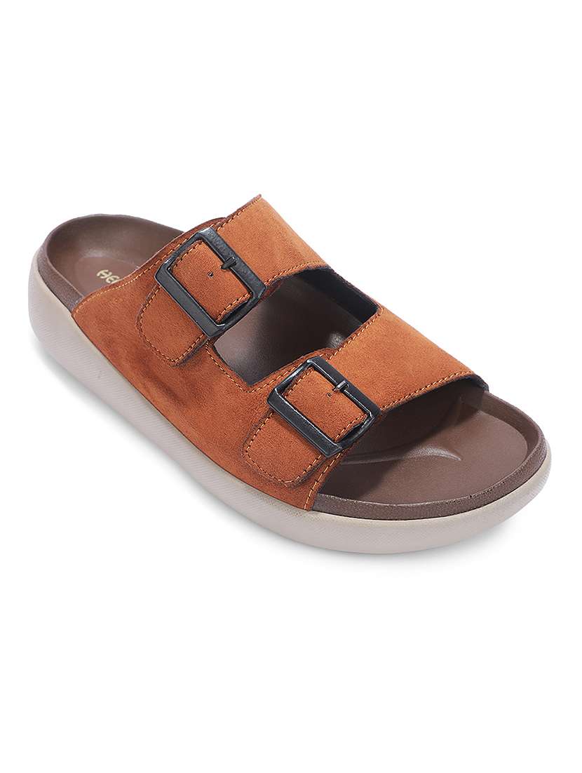men solid strap sandal - 22452337 -  Standard Image - 1