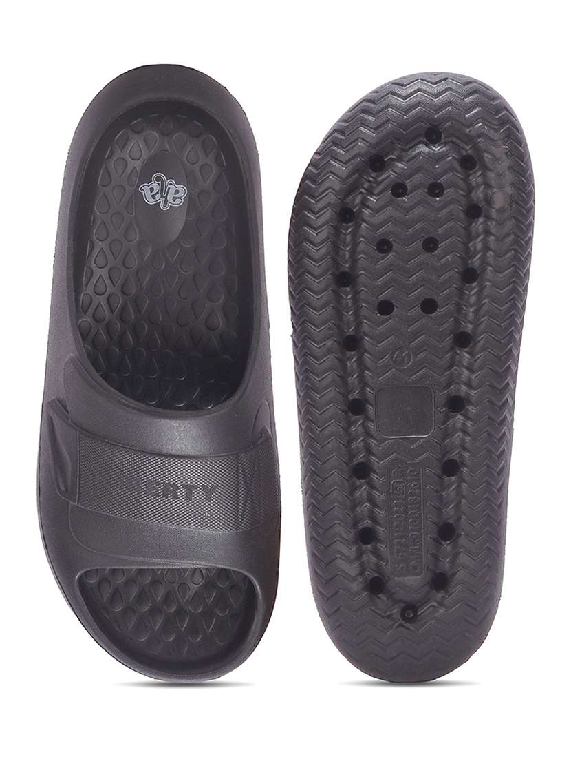 men solid slip on slider - 22452338 -  Standard Image - 4