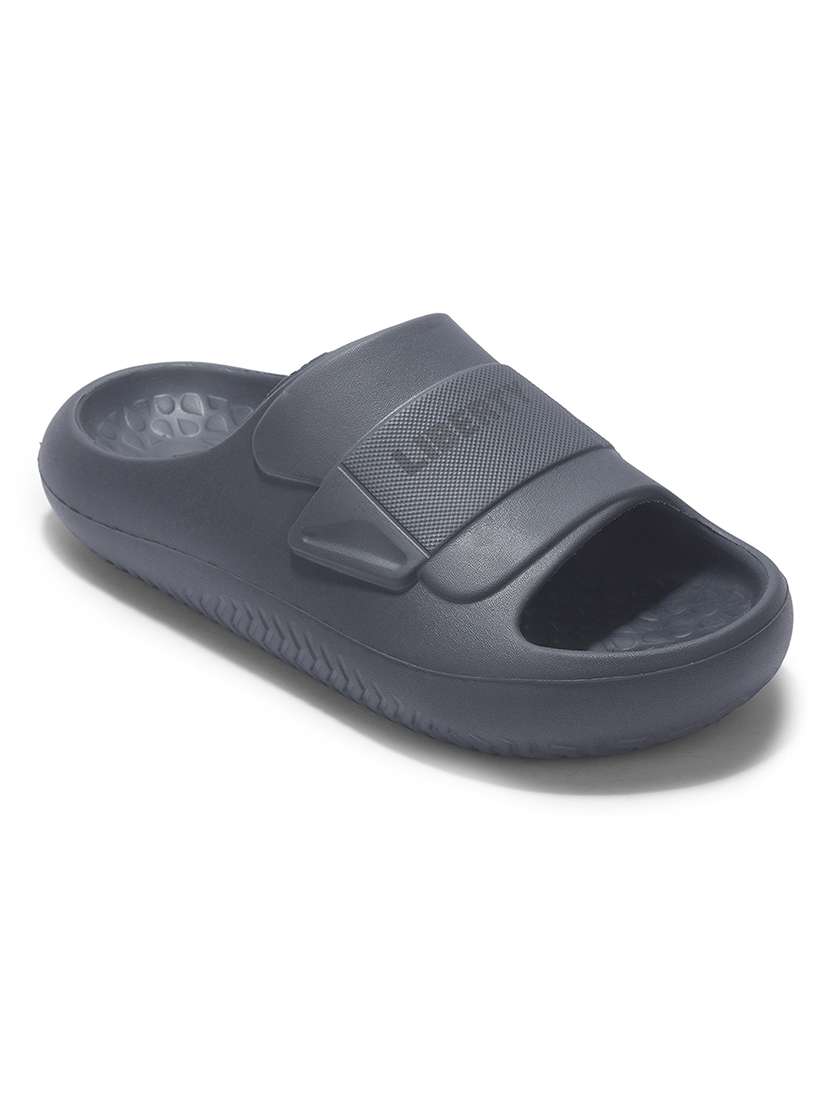 men solid slip on slider - 22452339 -  Standard Image - 1