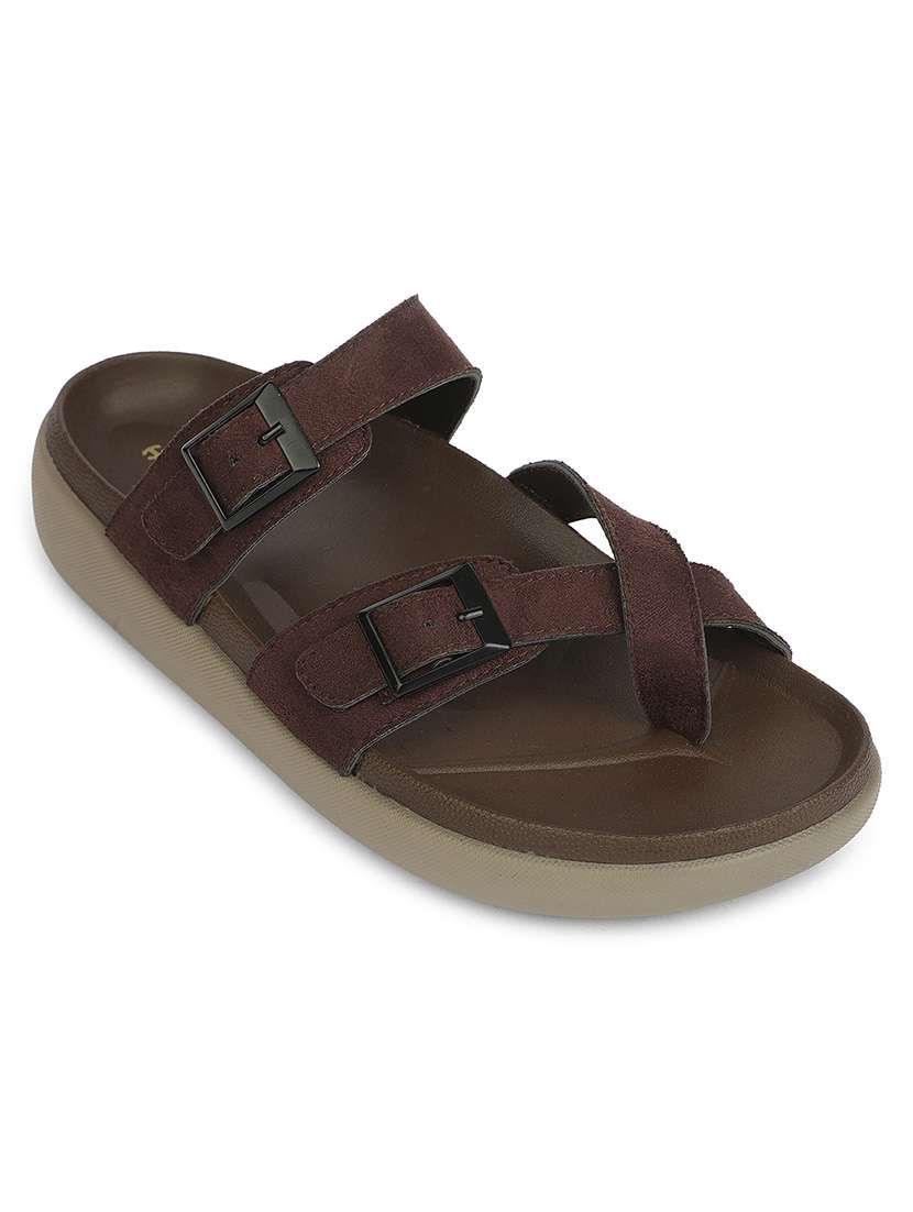 men solid toe seperator slipper