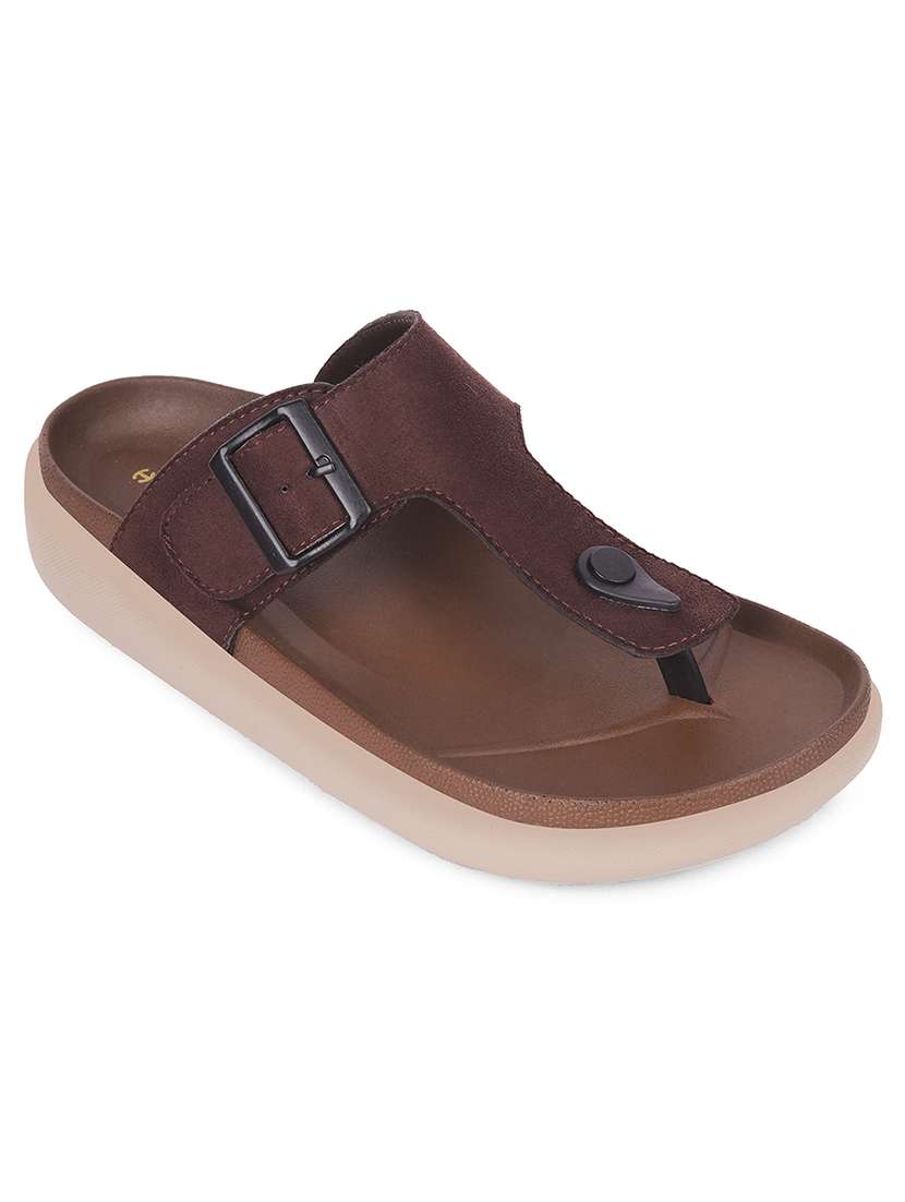 men solid toe seperator slipper - 22452349 -  Standard Image - 1