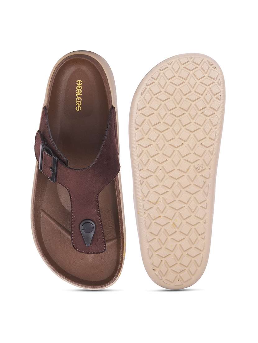men solid toe seperator slipper - 22452349 -  Standard Image - 4
