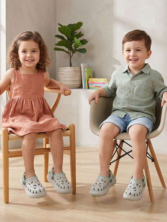 boys grey eva slippers & flip flop - 22452352 -  Standard Image - 1