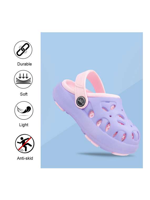 kids purple eva slippers & flip flop - 22452353 -  Standard Image - 4