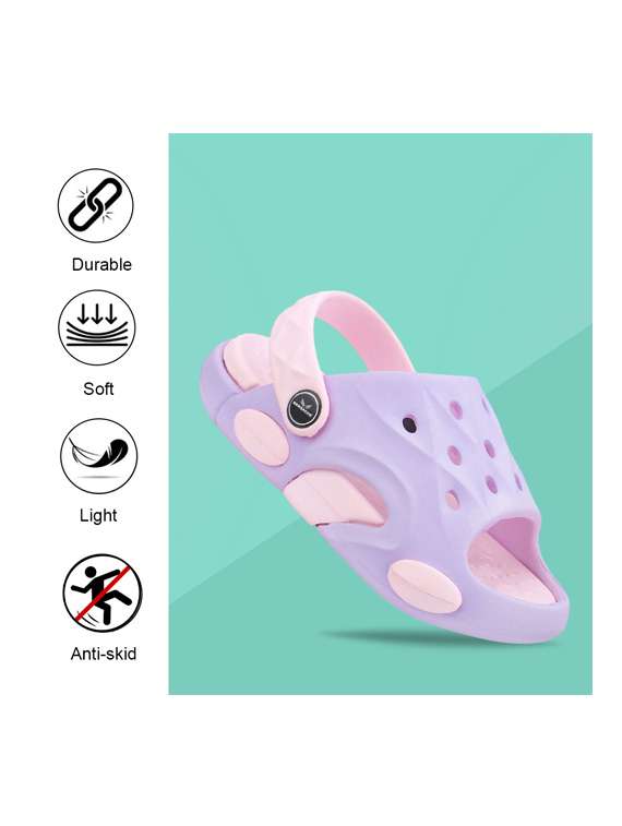 kids purple eva slippers & flip flop - 22452356 -  Standard Image - 4