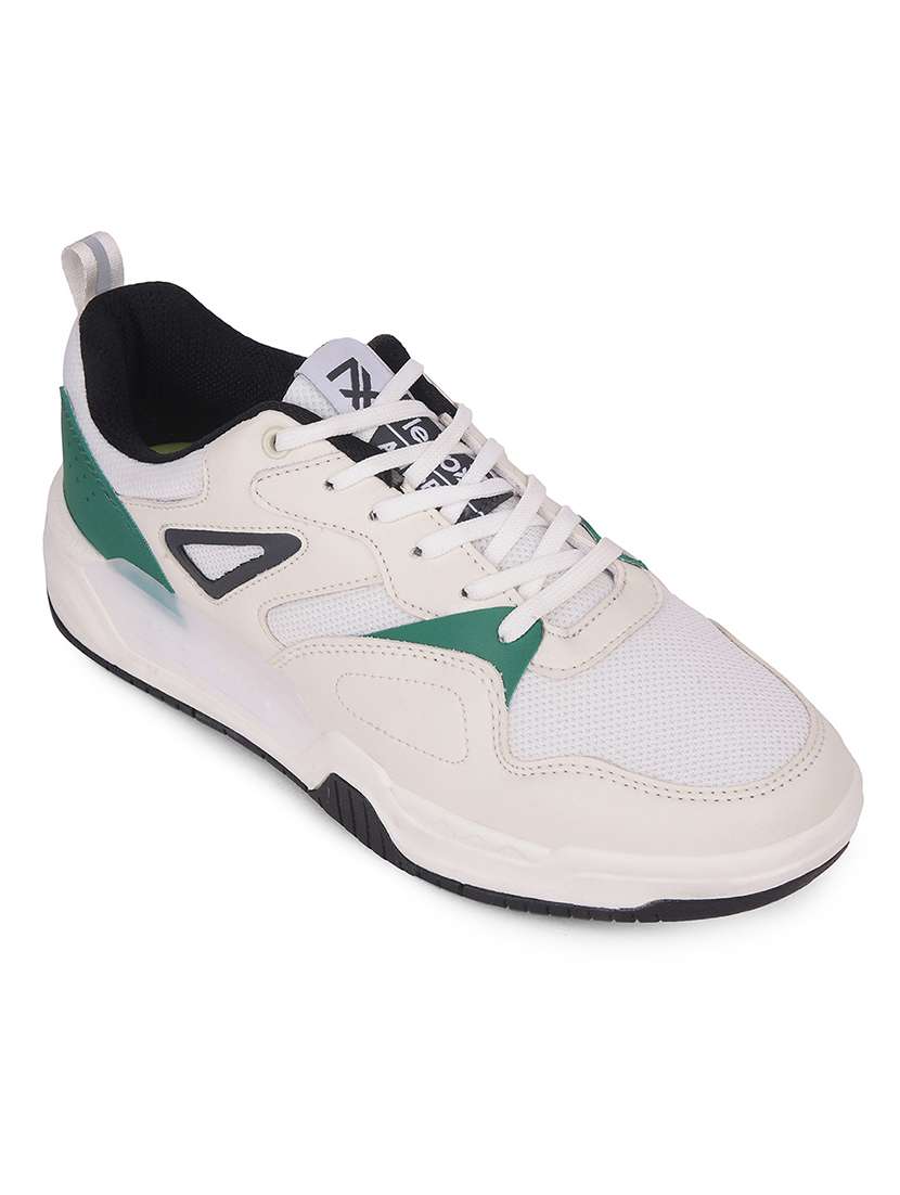 men white lace up sneaker - 22452366 -  Standard Image - 1