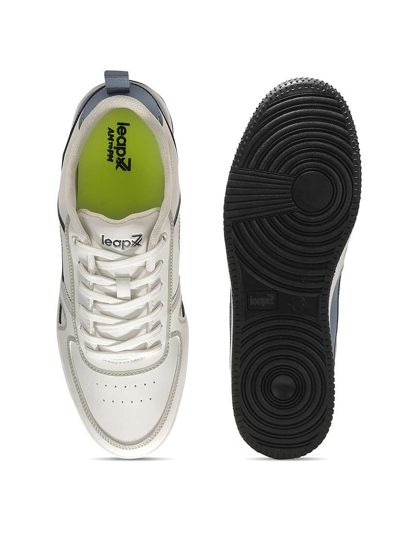 men white lace up sneaker - 22452371 -  Standard Image - 4