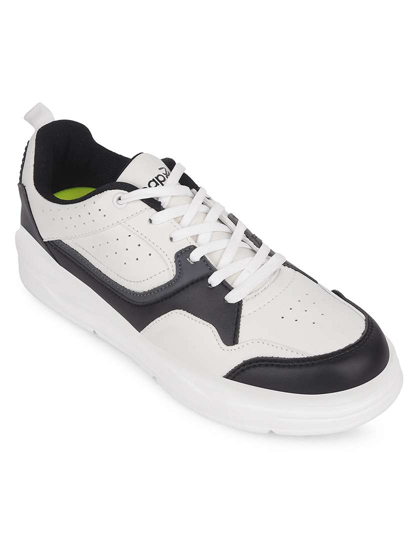 men white lace up sneaker - 22452372 -  Standard Image - 1