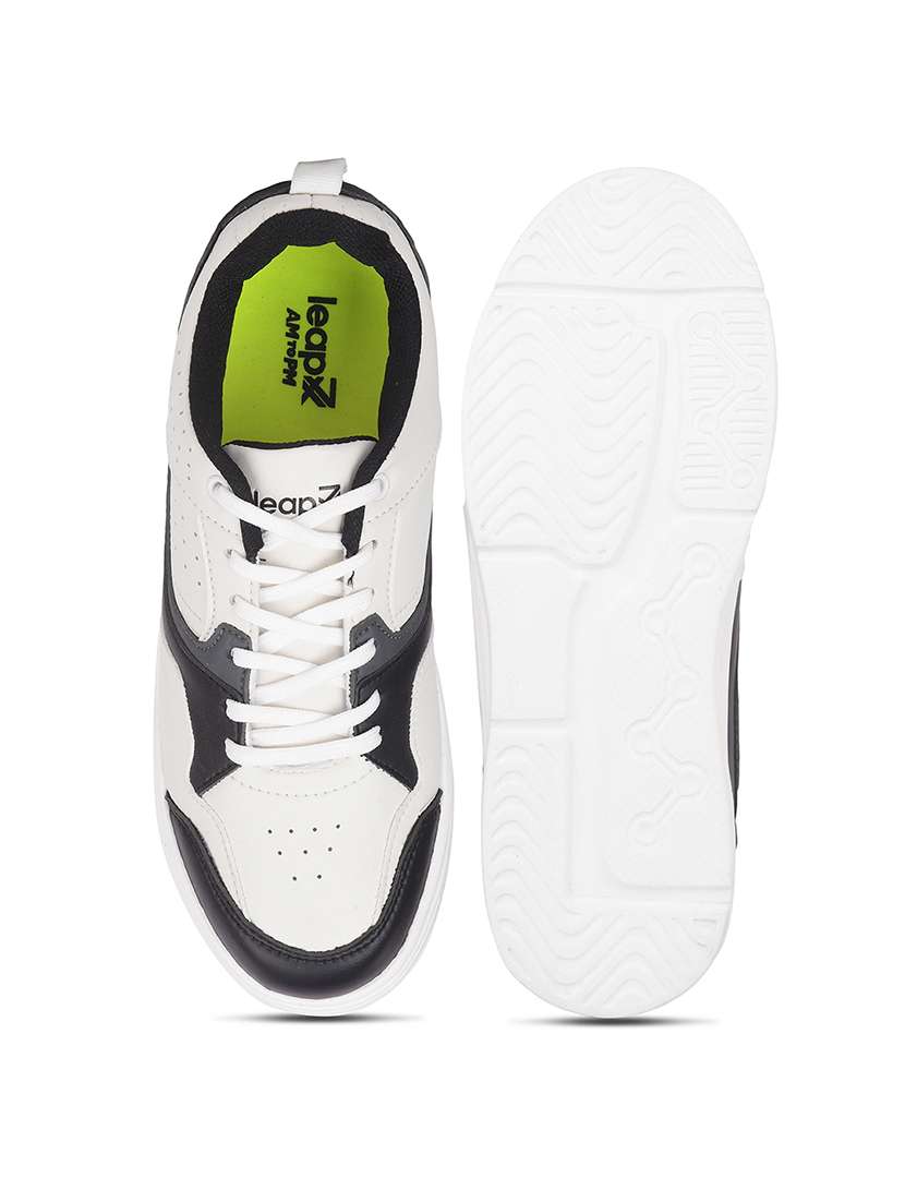 men white lace up sneaker - 22452372 -  Standard Image - 4