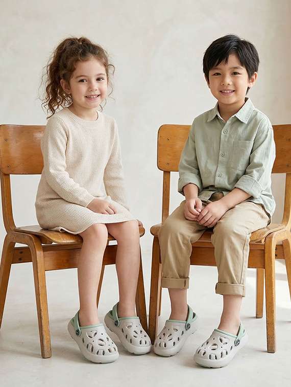 kids beige eva comfort sandals & floater - 22452376 -  Standard Image - 1