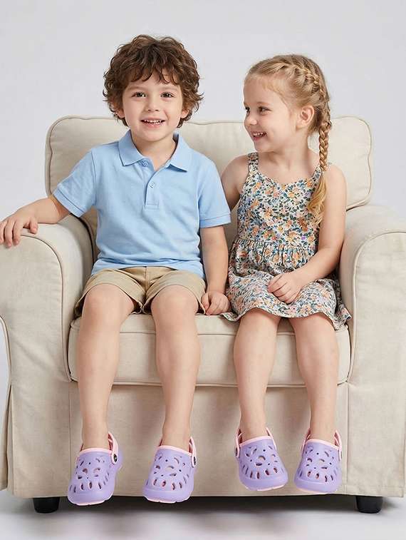 kids purple eva comfort sandals & floater - 22452377 -  Standard Image - 1