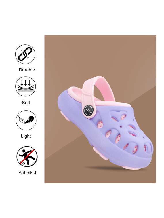 kids purple eva comfort sandals & floater - 22452377 -  Standard Image - 4