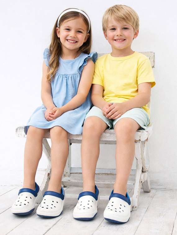 kids white eva comfort sandals & floater - 22452378 -  Standard Image - 1