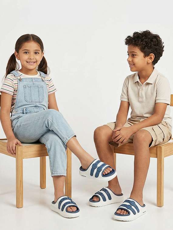 boys white eva comfort sandals & floater - 22452382 -  Standard Image - 1