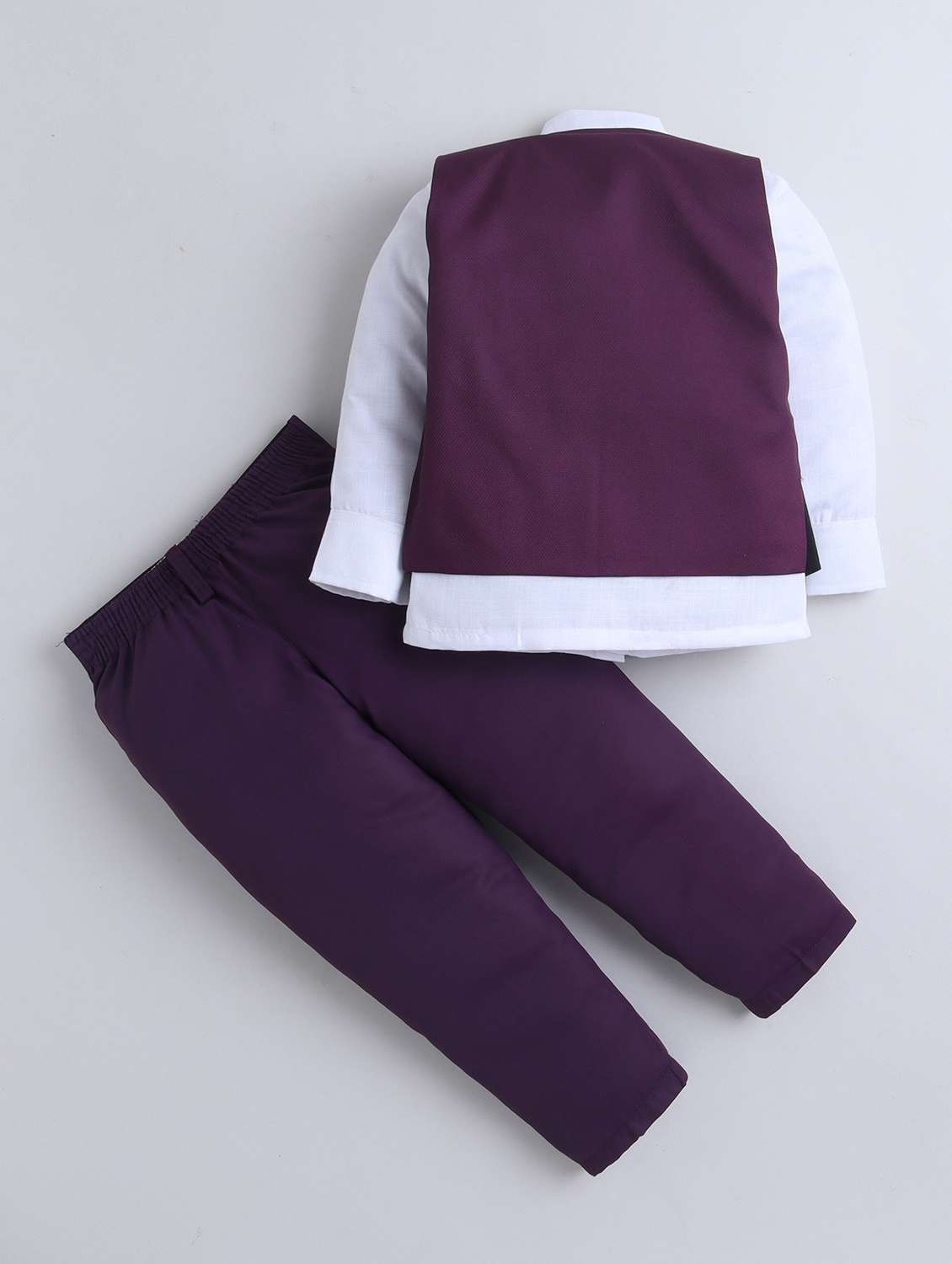 kids maroon cotton blend suit sets twin sets & dungree - 22453006 -  Standard Image - 1