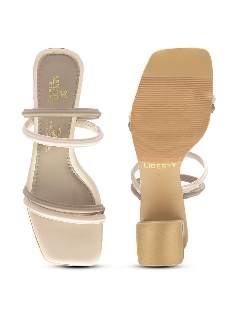women beige slip on sandal - 22453019 -  Standard Image - 4