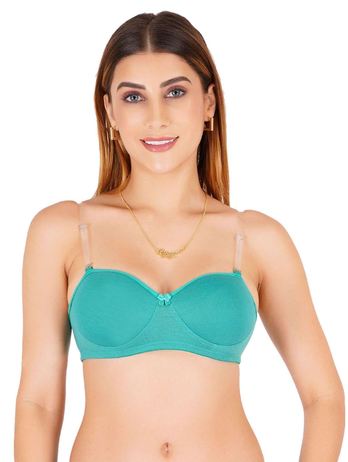 women pack of 2 solid lightly padded regular bra - 22453071 -  Standard Image - 1