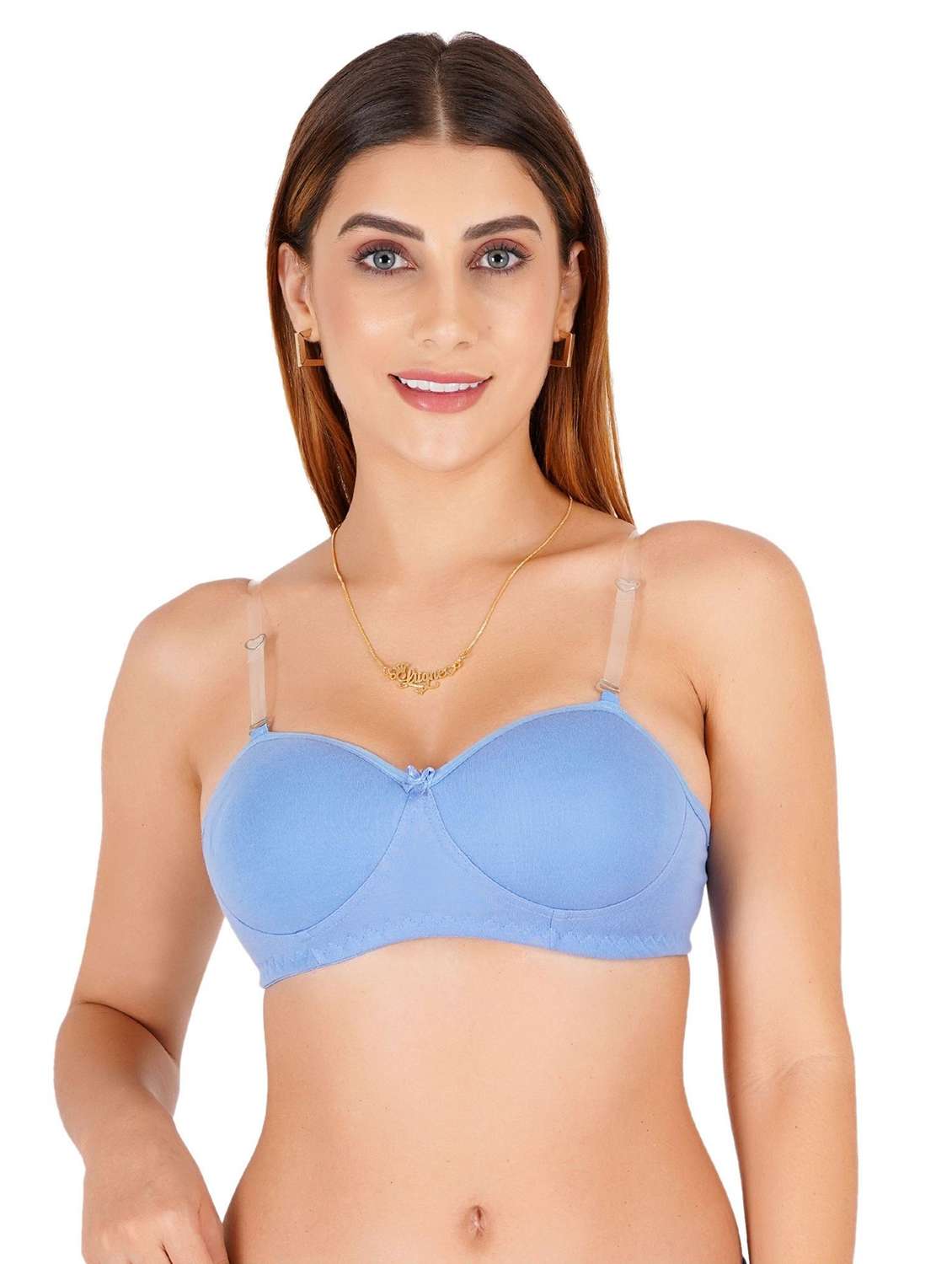 women pack of 2 solid lightly padded regular bra - 22453075 -  Standard Image - 1