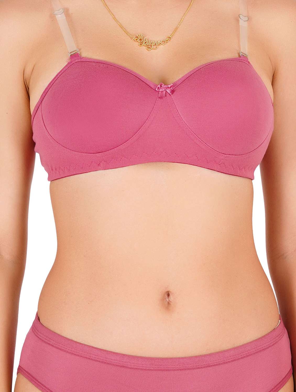 women pack of 3 solid lightly padded regular bra - 22453097 -  Standard Image - 6